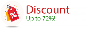 Discount up to 72%